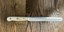 VTG Chicago Cutlery Bread Knife 7" Blade Wood Handle - BT7
