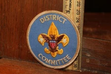 Vintage Embroidered Patch Boy Scouts District Committee 