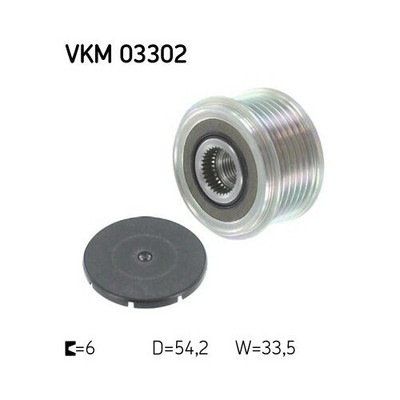 Poulie Roue Libre Alternateur SKF VKM 06100 - Compatible Toyota RAV4, Corolla, Avensis