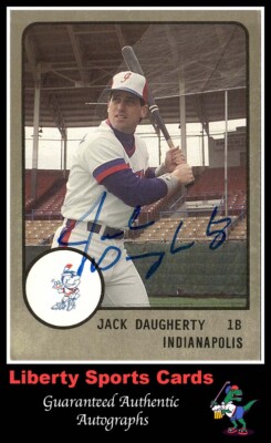 1988 ProCards Jack Daugherty #521 Authentic Autographed Card Montreal Expos