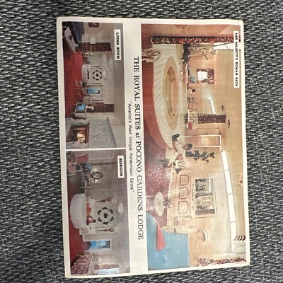 The Royal Suites at Pocono Gardens Lodge 1960 s Giant Postcard