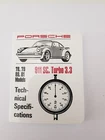 PORSCHE 911 SC + TURBO 3,3 TECHNICAL SPECIFICATIONS 1978 - 1981 NEW