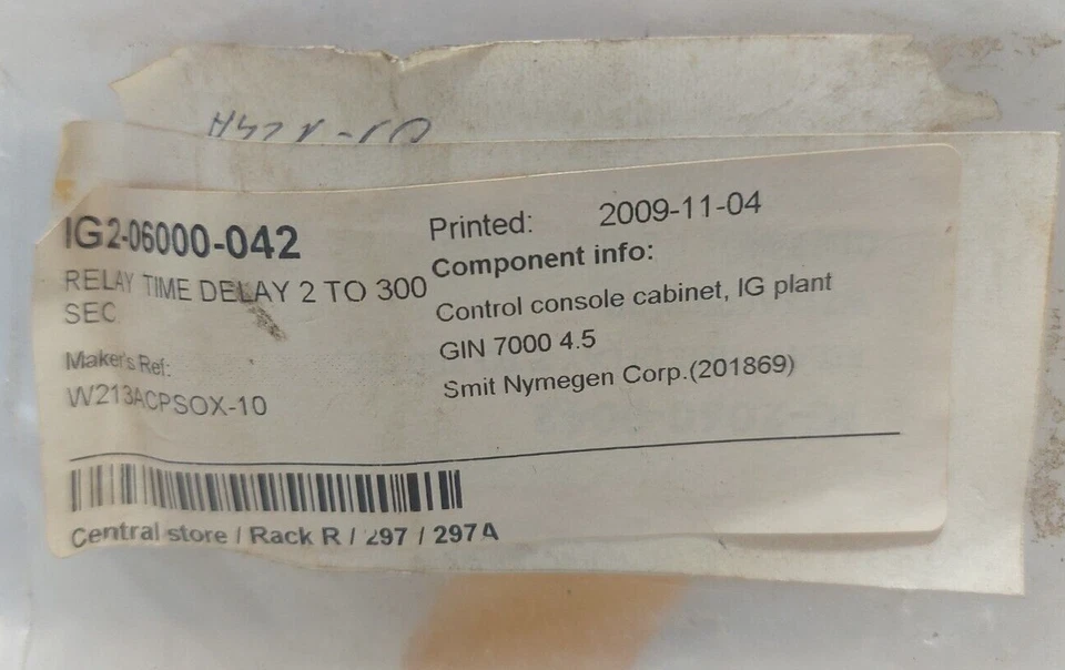 Magnecraft W213ACPSOX-10 Solid State Time Delay Relay 120VAC Time Delay 2 Sec to - Image 2 of 4