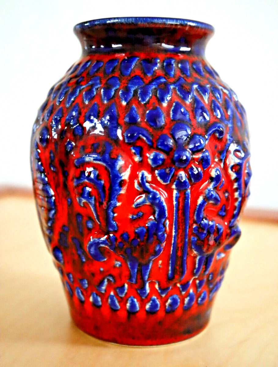 Mid-Century Modern Fat Lava Art Pottery Vase Bay Keramik Germany 958-14