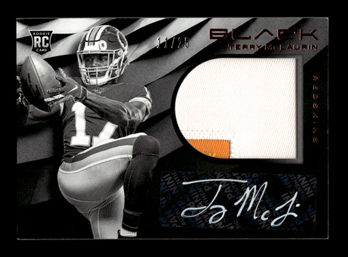 2019 Panini Black Football Terry McLaurin #99 Rookie Patch Auto Copper /25