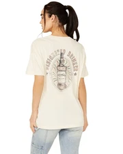 Cleo + Wolf Women's Avery Short Sleeve Boyfriend Graphic Tee - CLSP24K3-CRM