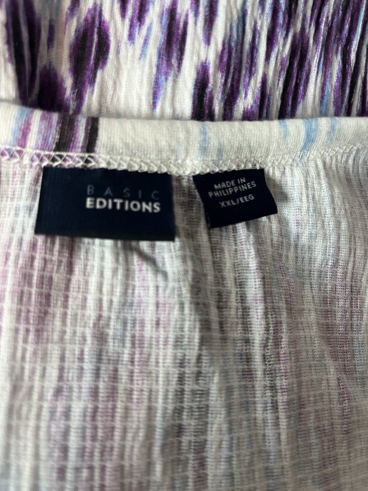 Basic Editions Women’s Multicolor Short Sleeve Pa… - image 5