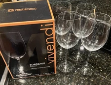 Nachtmann Vivendi Bordeaux Crystal Wine Glasses, 763 ml / 27oz Germany