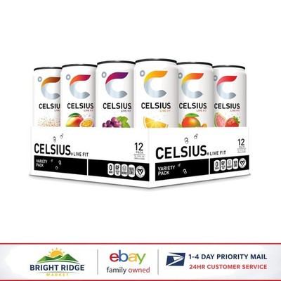 Assorted Flavor Variety Pack of Functional Energy Drinks in 12 Fluid Ounce Cans