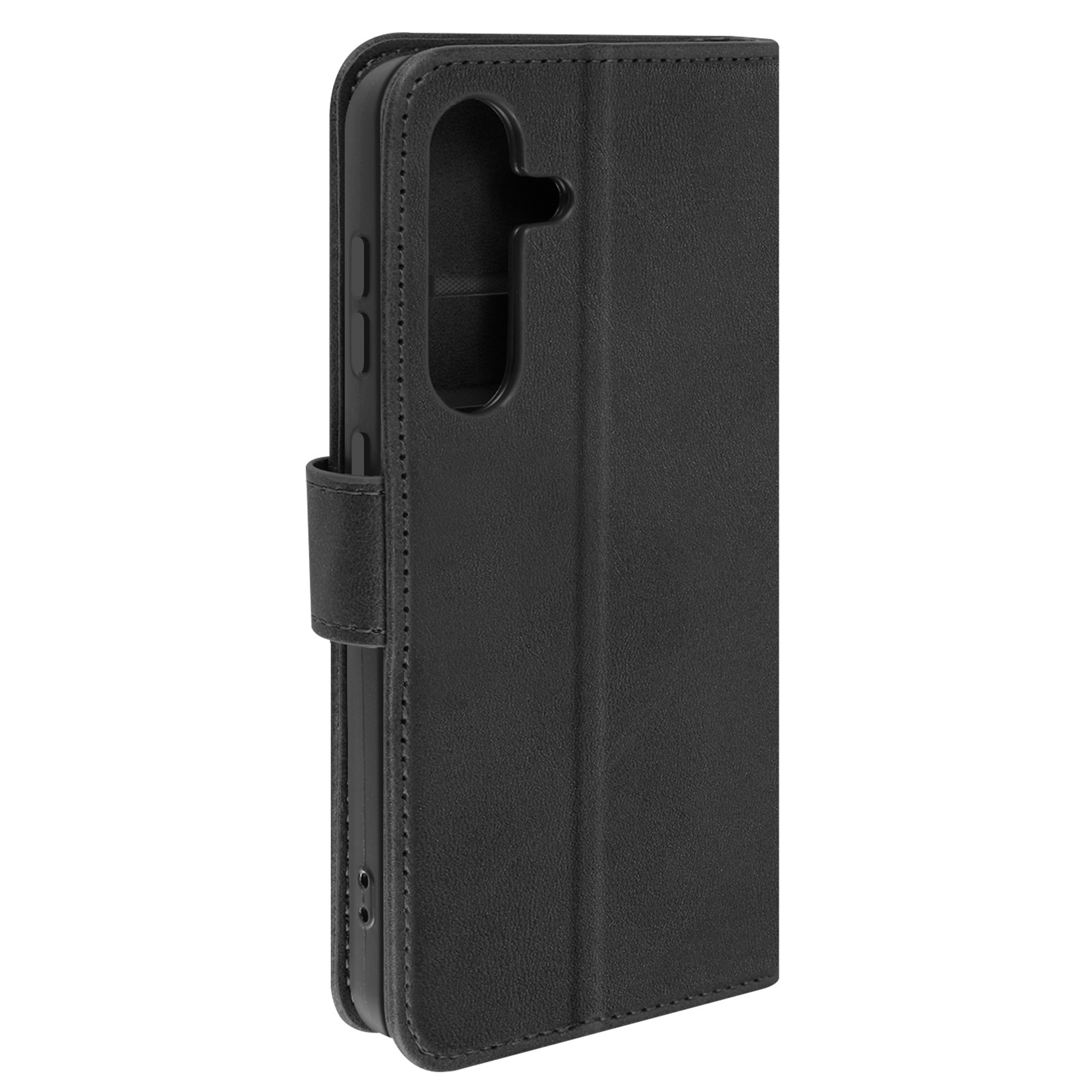 Étui portefeuille Galaxy S24 noir Avizar avec support vidéo et fentes pour cartes intégrées