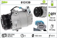 Kompressor Klimaanlage Valeo CORE-FLEX 813139 FüR Zafira T98 Astra Opel 12V CC