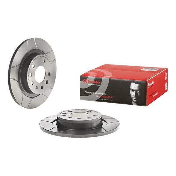 2X Brembo Bremsscheiben 278Mm Geschlitzt Voll Hinten Passend FÜR Cadillac BLS-image