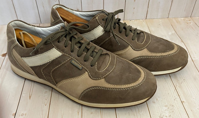 Mephisto City Hiker Air Jet Brown Leather Shoes Low Sneakers Men 11.5M US/ 45 EU