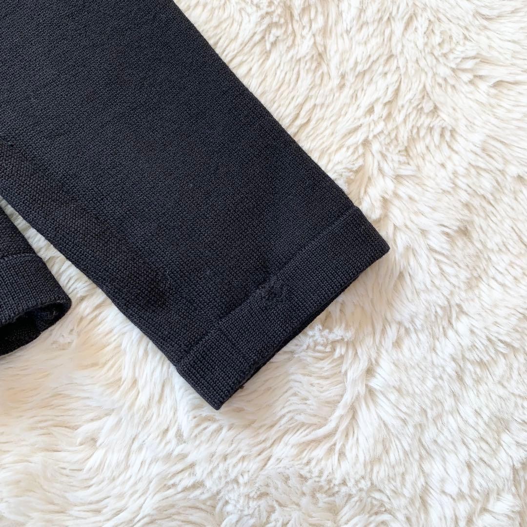 Celine Logo Patterned Docking Knit Sweater Black/… - image 17