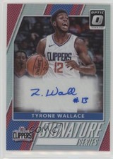 2017-18 Panini Donruss Optic Signature Series Holo Prizm Tyrone Wallace Auto 1u6