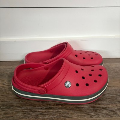 Crocs Crocband ''Pepper'' Classic Red Clog Mens 7 Womens 9 Relaxed Fit