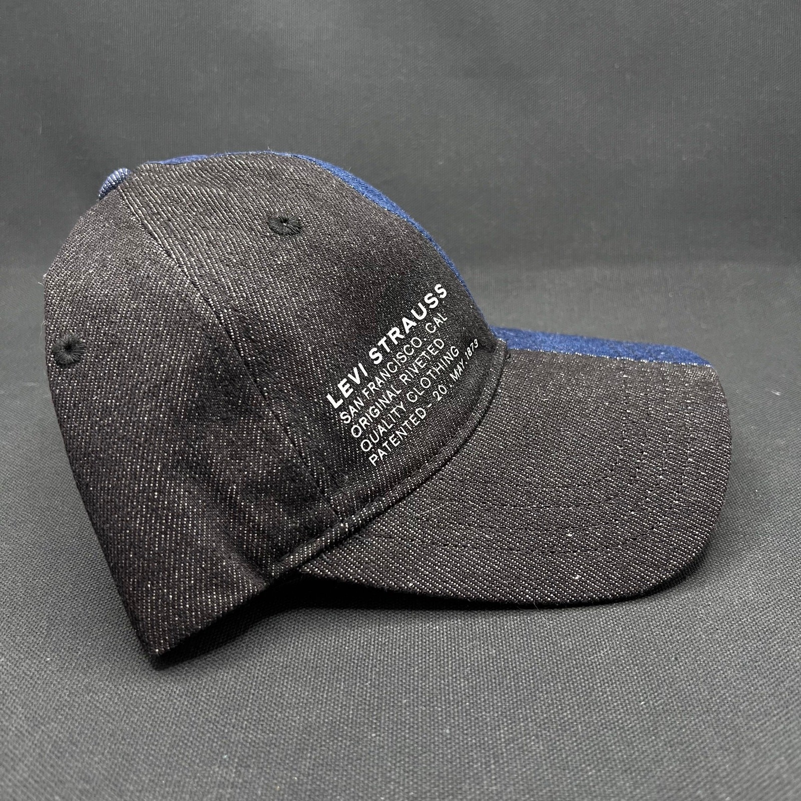 Retro Levi’s Strauss Split Denim Strapback Hat – … - image 5