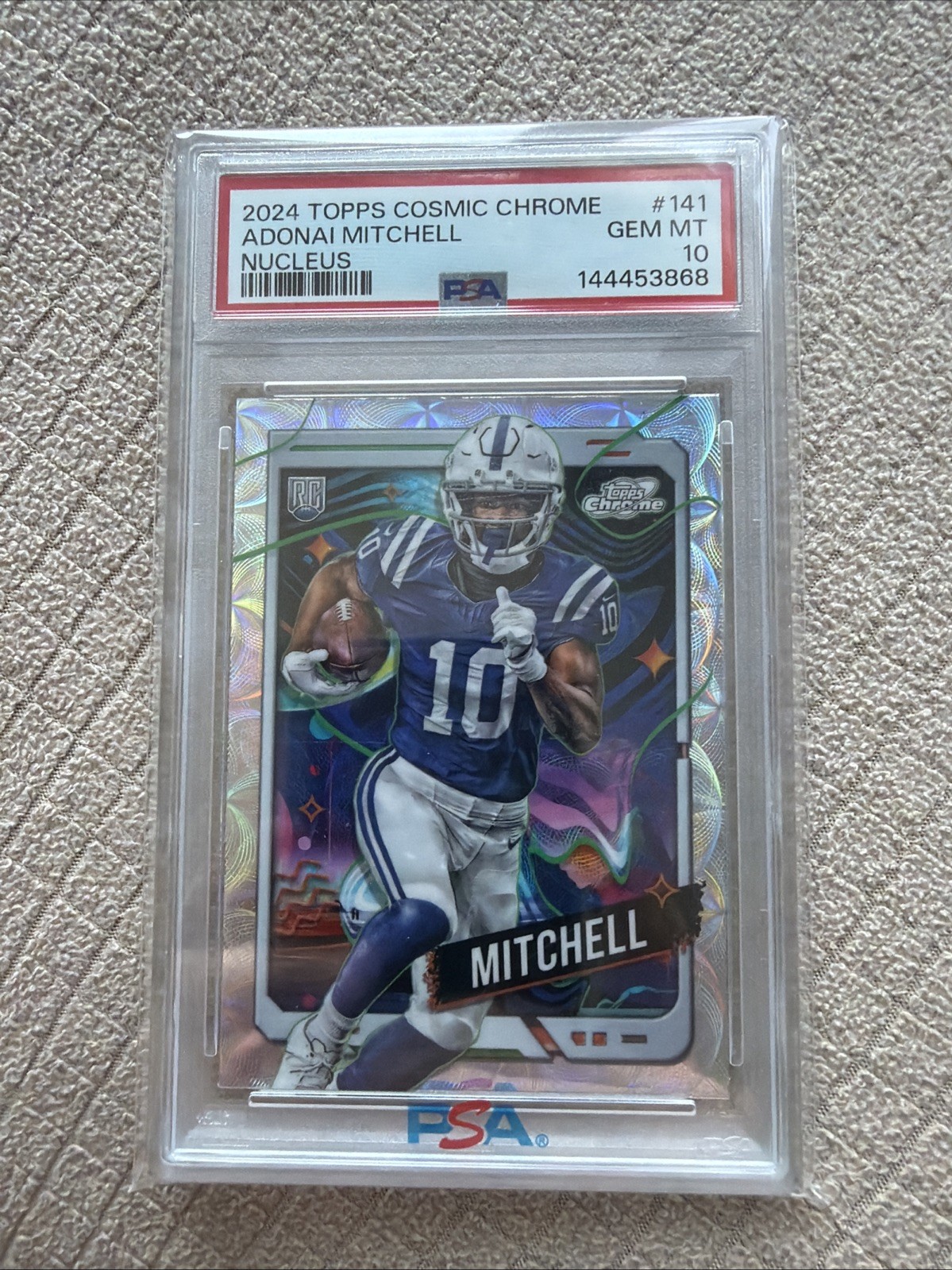 Adonai Mitchell Topps Cosmic Chrome #141 Nucleus