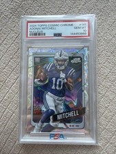 2024 Topps Cosmic Chrome Adonai Mitchell Nucleus PSA 10 Gem Mint Rookie RC POP-2