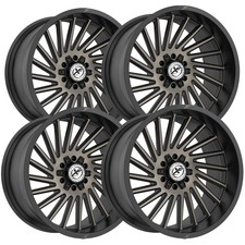 Set Of 4 Xf Off-road Xf-239 20x10 5x55x5.5 -24mm Blackbronze Wheels Rims