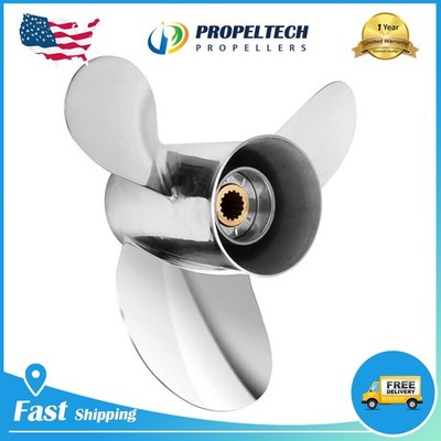 13.5X16 Stainless Steel Outboard Propeller 13 1/2X16 For Yamaha 50-130HP 15Tooth