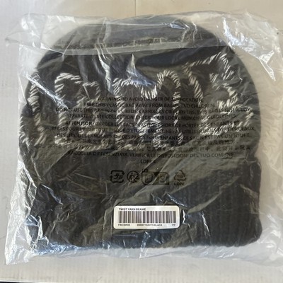 Men's Supreme Twist Yarn Beanie FW23BN55 Black
