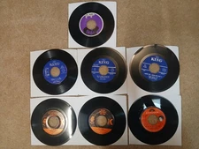 JAMES BROWN Super Bad Get On The Good Foot Give It Up +4 More Lot 45 RPM Record