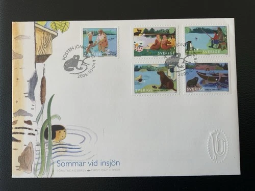 Sweden 2006 #2535-2536 Summer By The Lake - FDC