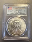 2014 S $1 American Silver Eagle - MS69 PCGS Struck at San Francisco