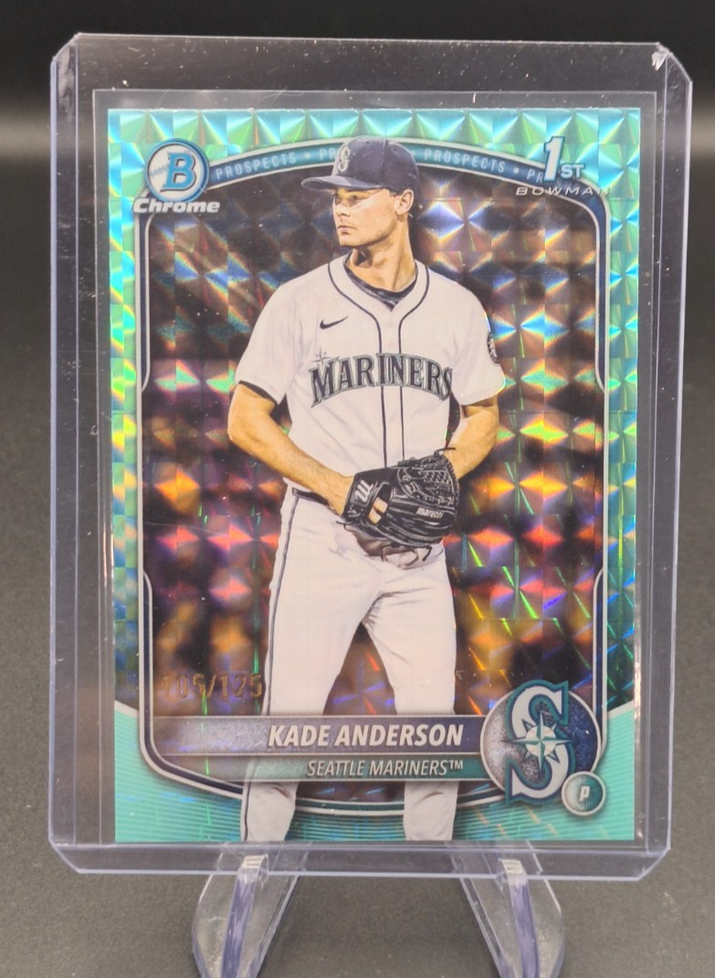 2025 Bowman Draft Chrome Kade Anderson #BDC-3 Aqua Geometric /125 Mariners