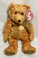 Rare 2002 Ty Beanie Babies TEDDY With 100 Years Of Teddy Bears Medal NWTS