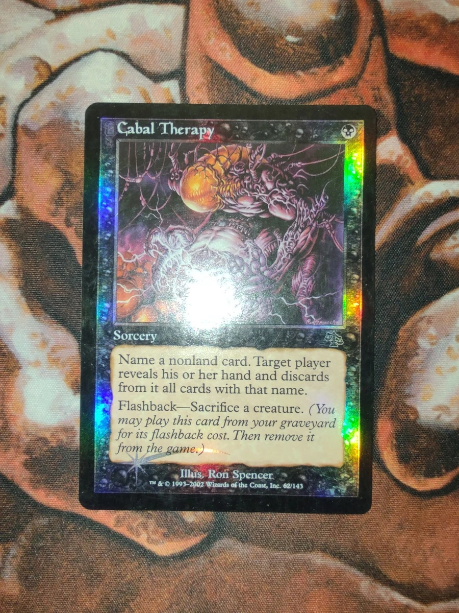 25+ Cabal Therapy Magic: The Gathering Individual Trading Card