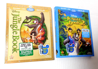 The Jungle Book 2 dif Dust Jackets Blu-ray Tested Disney Blu Ray DVD
