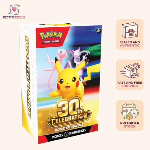 Pokémon TCG 30th Anniversary Celebration Booster Bundle CONFIRM PRESALE ✅️
