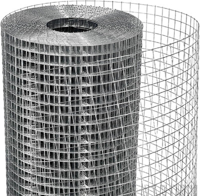 Hardware Cloth 24 x 100 FT 1/4 Inch 23 Gauge Welded Galvanized Wire Mesh Roll