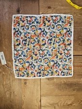 ETON Mens Multicolor PAISLEY Silk Pocket Square Italy NWT $35