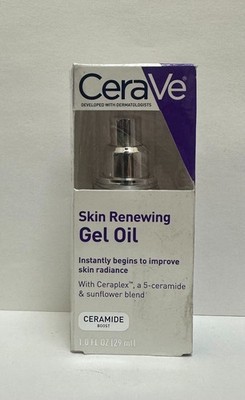 CeraVe Skin Renewing Gel Oil Hydrating Face Serum 1 oz Daily Skincare