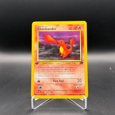 Charmander Team Rocket TR 50/82 Pokémon TCG English Good Common 1ST Edition Raw