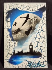 Disney's Peter Pan On To Neverland Spray Painting By Skech Art