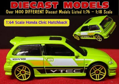 HONDA CIVIC VTEC HATCH 4th GENERATION EC MODEL NEW HOT WHEELS 1:64 SCALE DIECAST