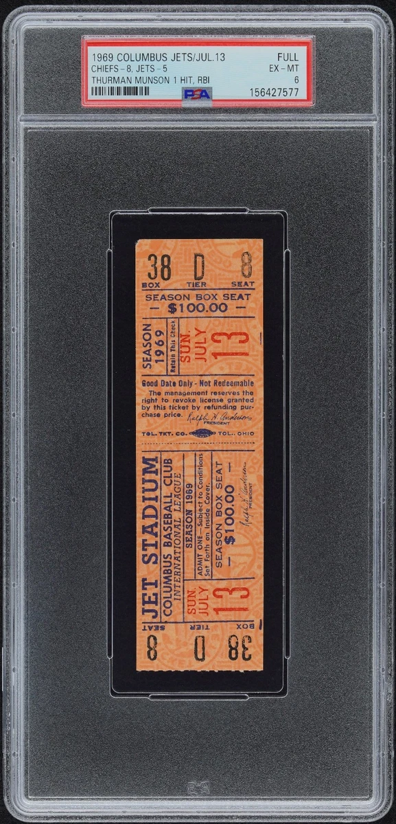 Baseball 1969 Vintage Sports Ticket Stubs for sale | eBay