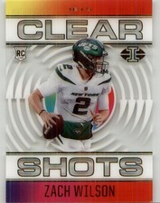 2021 Panini Illusions Zach Wilson Clear Shots #CS-17 New York Jets