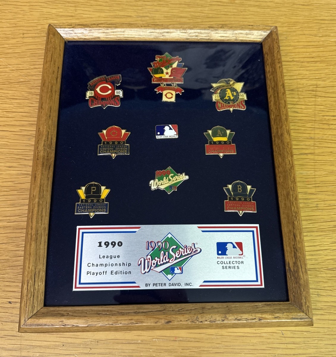 MLB 1990 World Series AL & NL Championship Collectors Pin Set By