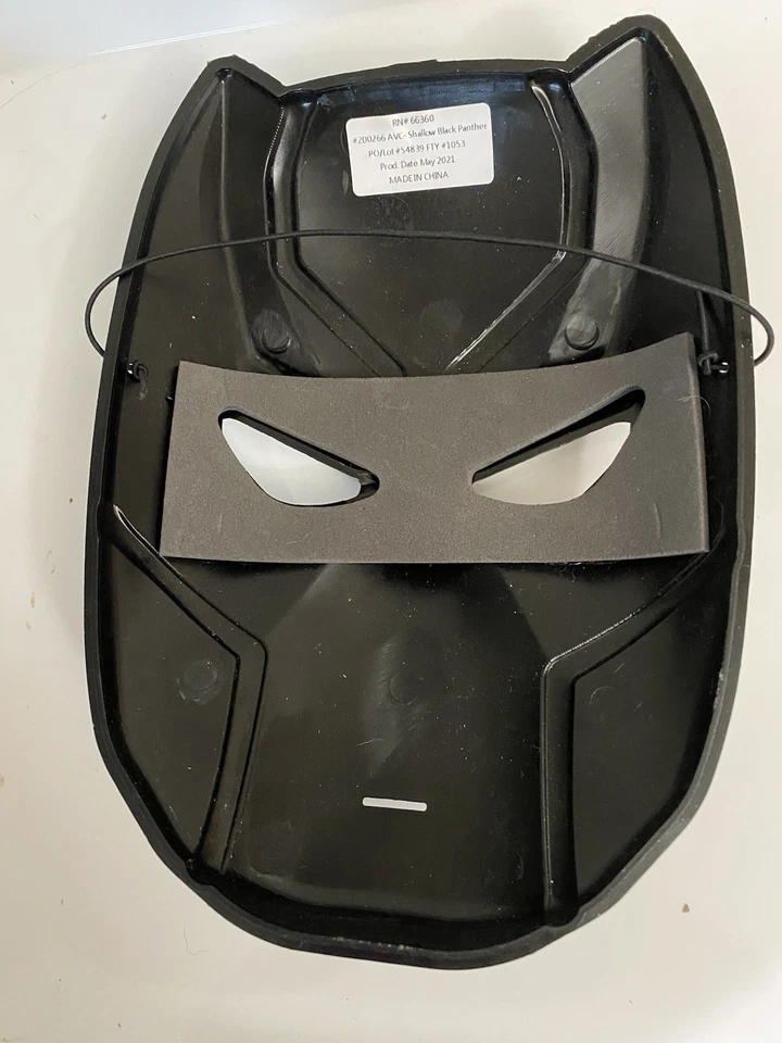 Máscara de Batalla Pantera Negra Marvel Vengadores Niño Disfraz de Halloween Talla Única Foto 2 de 3