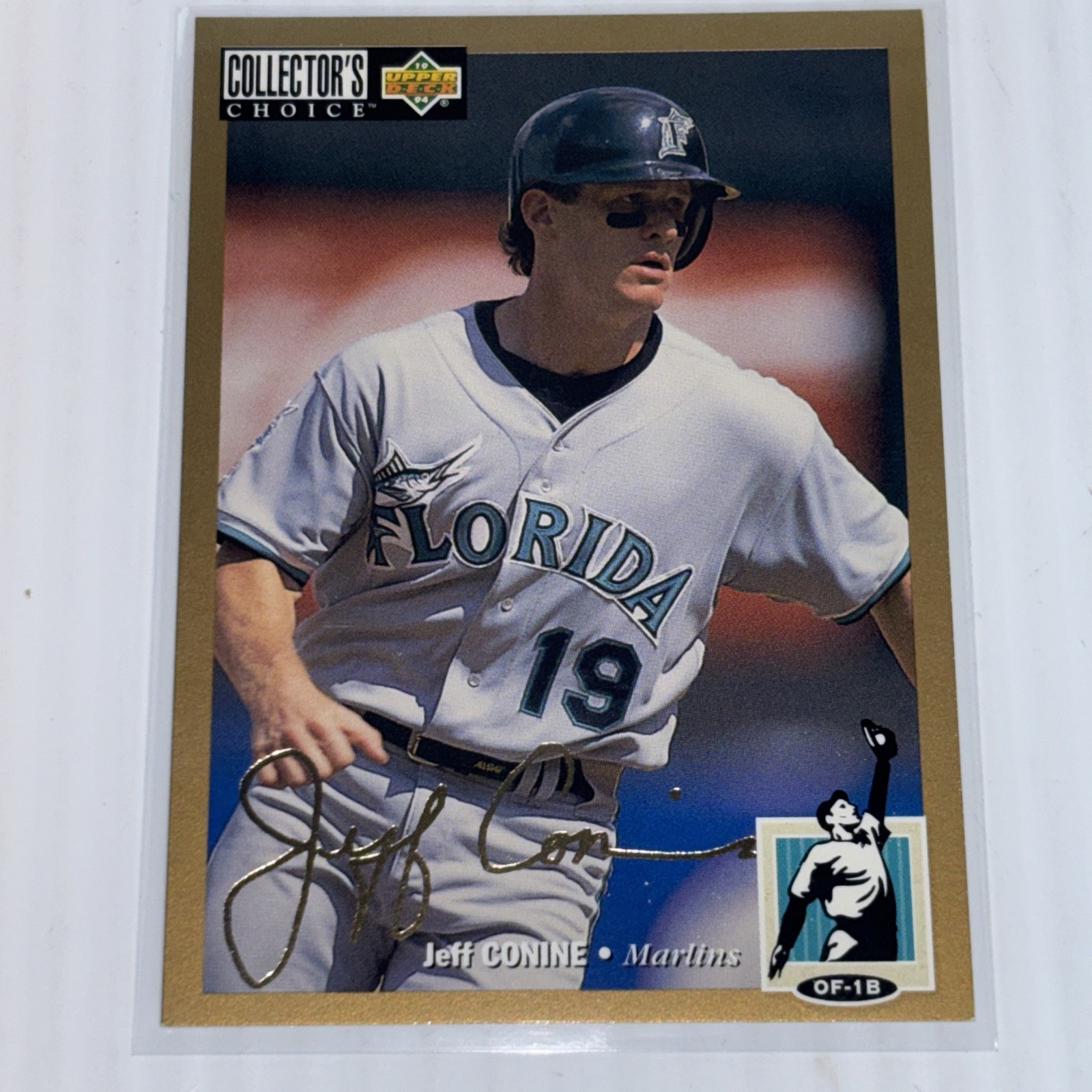 1994 Collector's Choice Gold Signature Jeff Conine #82 Florida Marlins