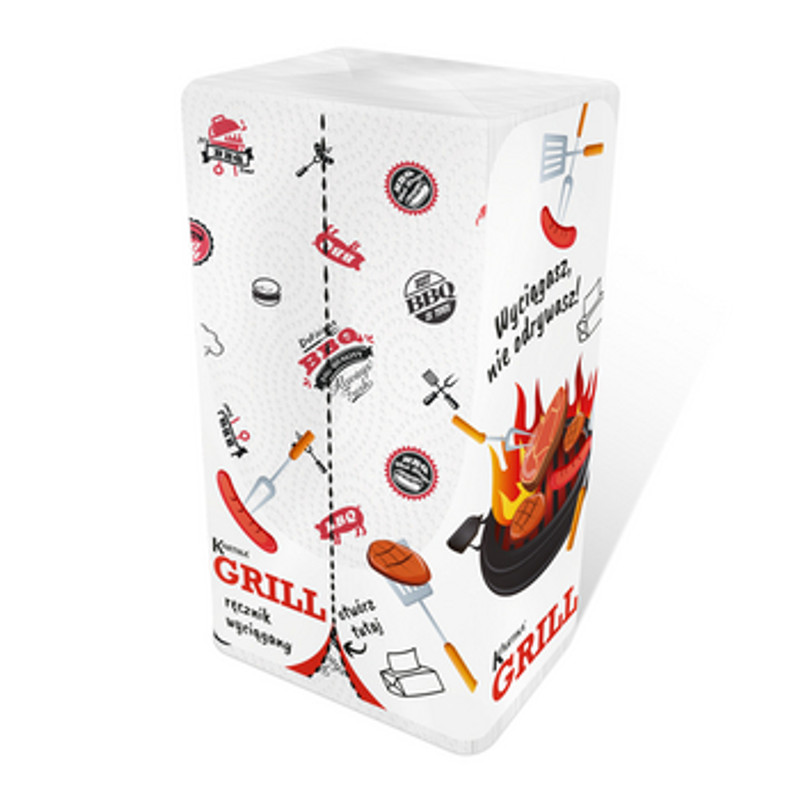 5908283553556 Kartika Rcznik papierowy ZZ Grill DECOR pakiet 150 list 2-warstwo 3190₽