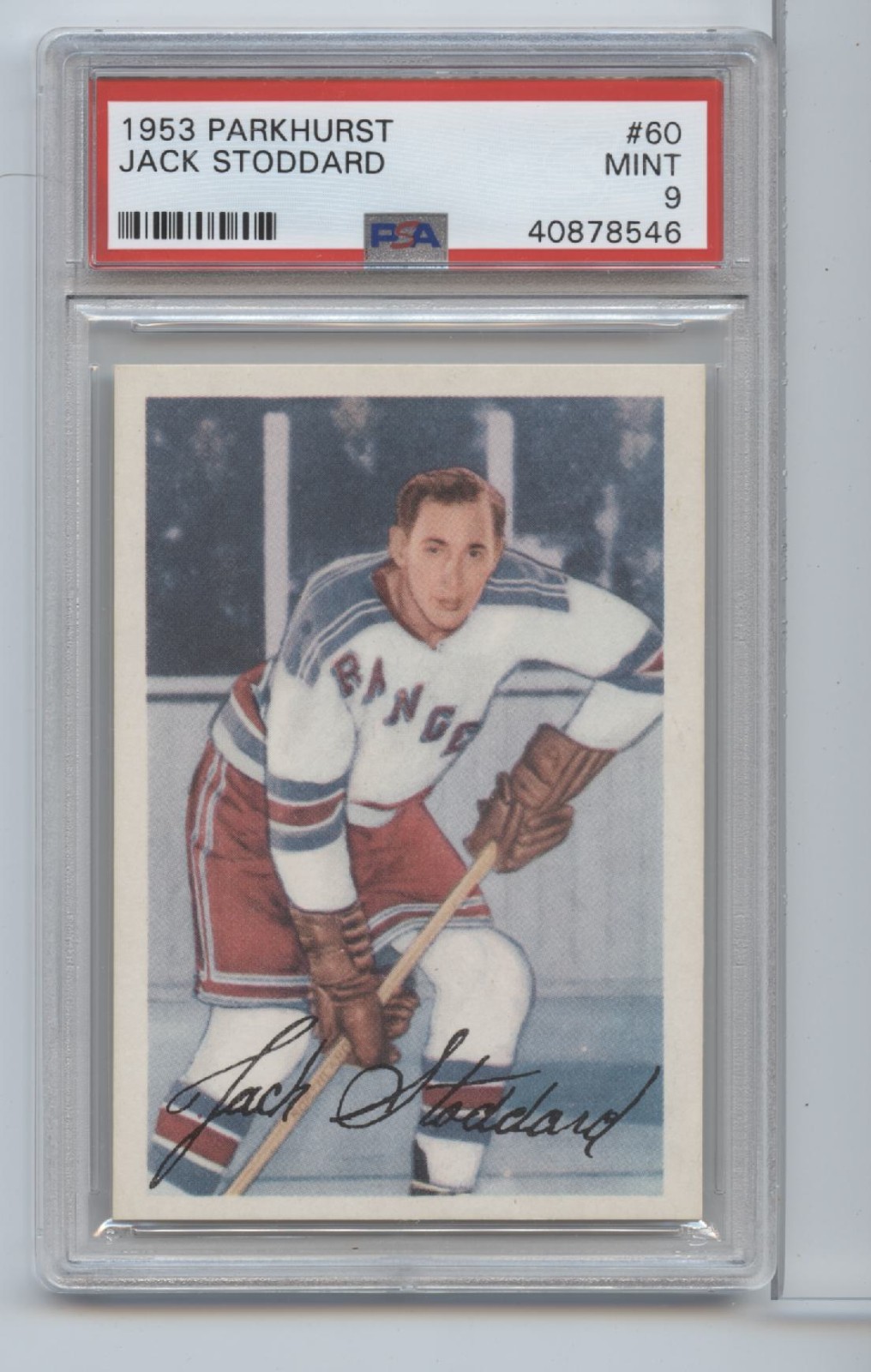 1953 Parkhurst Alex Delvecchio #60 PSA 9