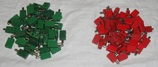 Fischertechnik 100 x Flachstecker Stecker rot...