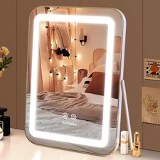 Vanity Mirror with Lights, 14.6" Light Up Makeup Mirror, LED Makeup Mirror wi...