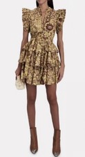 ULLA JOHNSON Honoria Tiered Printed Poplin Dress